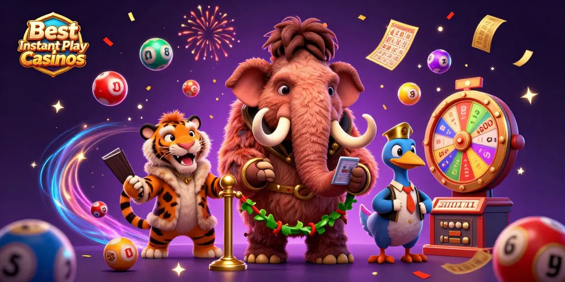 Engage in the excitement of the Best Instant Play Online Casinos with vibrant characters and casino elements
