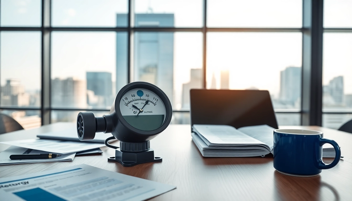 Analyze british gas business gas in a professional office setting with documents and laptop.