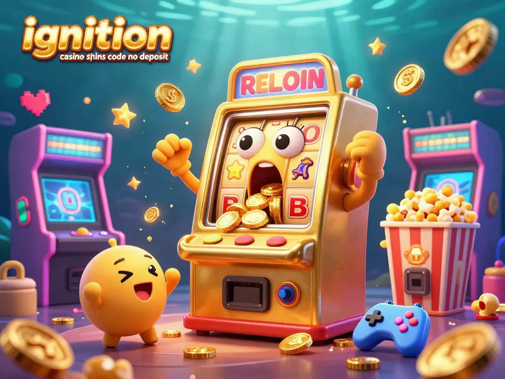 Experience the excitement with ignition casino free spins code no deposit as the golden slot machine hits a jackpot, coins cascading!