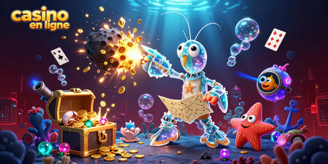 Jouez au casino en ligne avec une ambiance dynamique et des personnages fascinants sous l'eau.