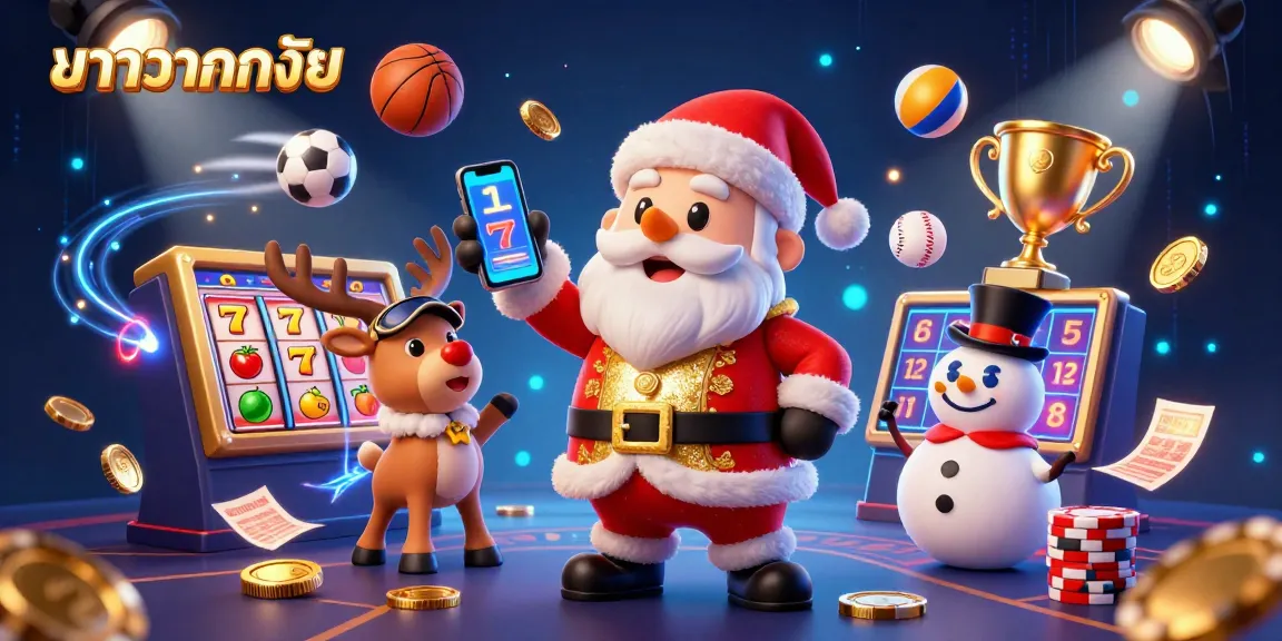 บาคาร่าแตกง่าย รับโบนัสใหญ่จากคาสิโนด้วยซานต้าและเพื่อนในเกมแห่งโอกาส