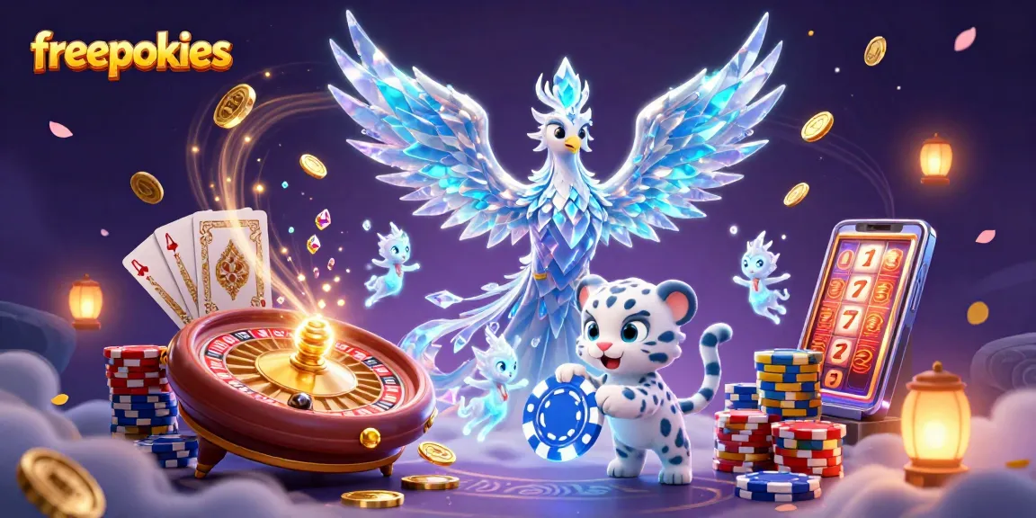 Experience freepokies gameplay with vibrant characters and thrilling casino elements in a magical setting.