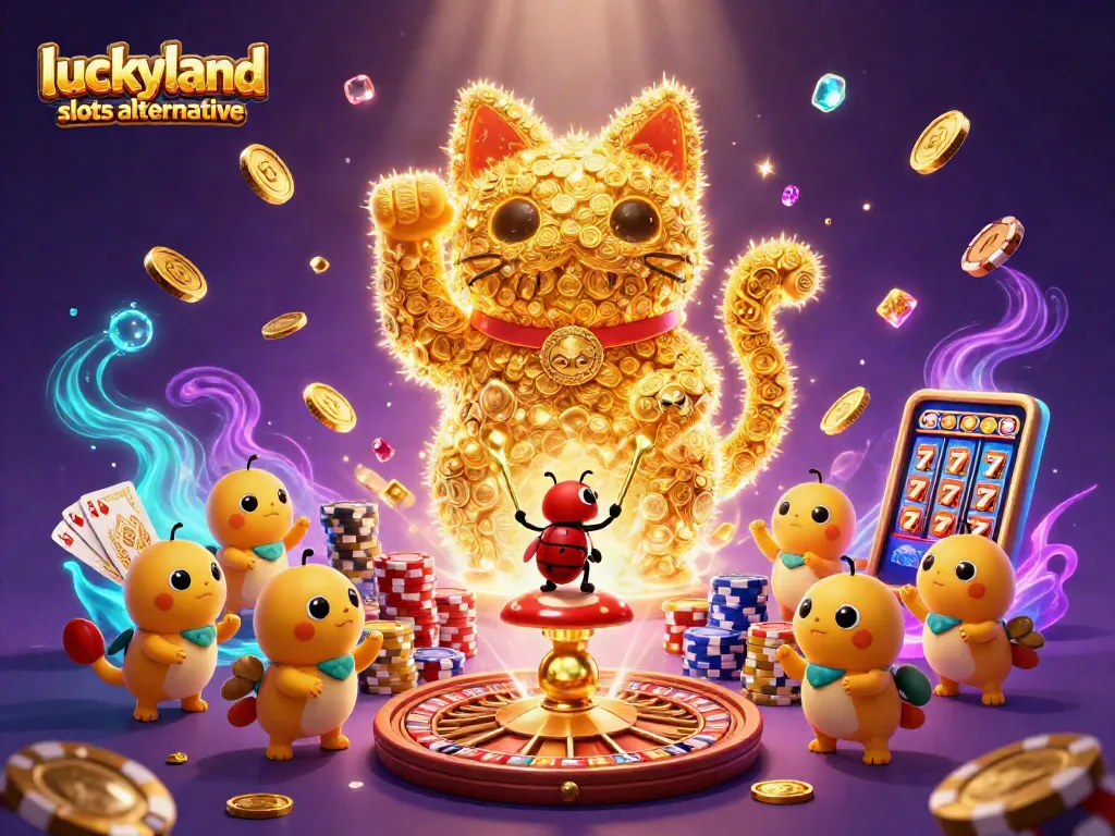 Win big with casinos like LuckyLand Slots alternative featuring exciting characters and games!