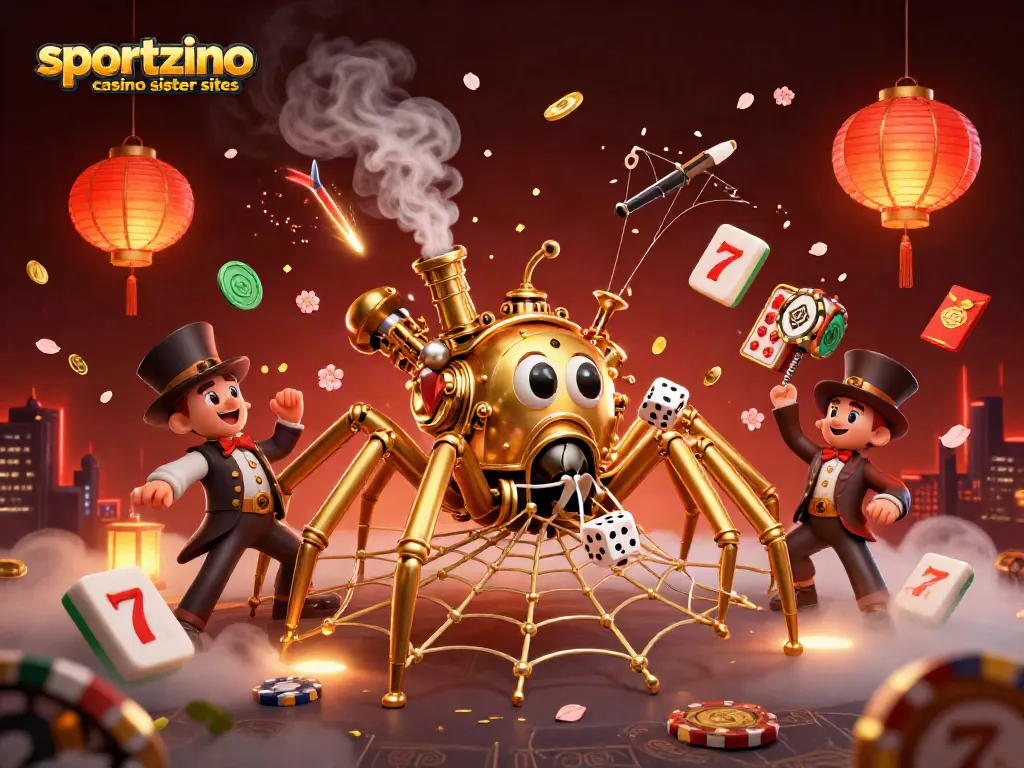 Play exciting games at sportzino casino sister sites, featuring lucky symbols and captivating visuals.