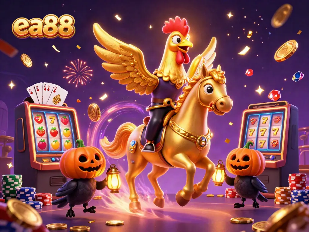 ea88 trải nghiệm cá cược thú vị trong casino với roosters và đống tiền vàng