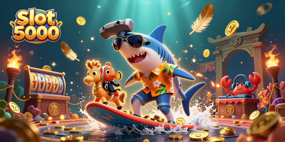 Mainkan slot 5000 dengan peluang tinggi, dilengkapi karakter laut yang unik dan elemen kasino.