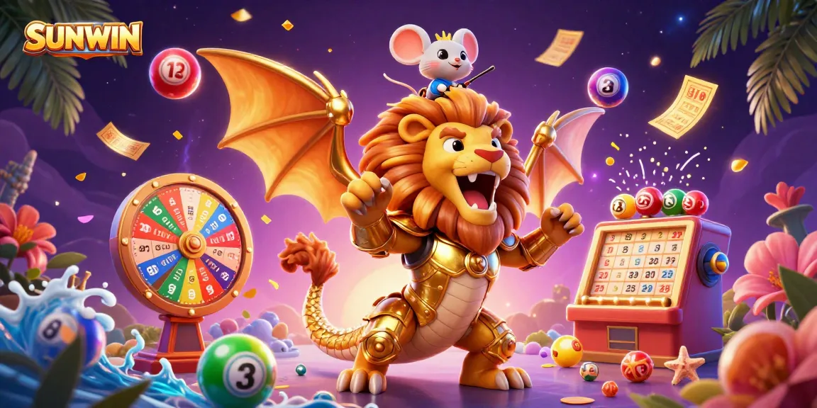 SUNWIN boosts excitement as a golden chimera creature and mouse jockey dominate the casino scene.