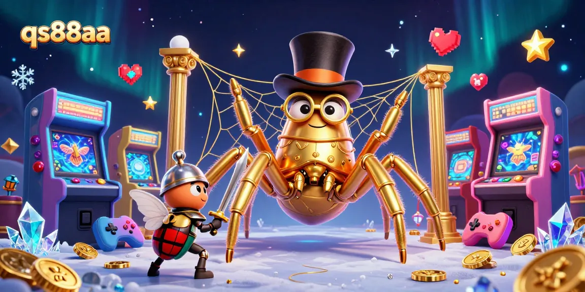 Experience the thrill of qs88aa casino with a vibrant 3D scene of games, characters, and action.