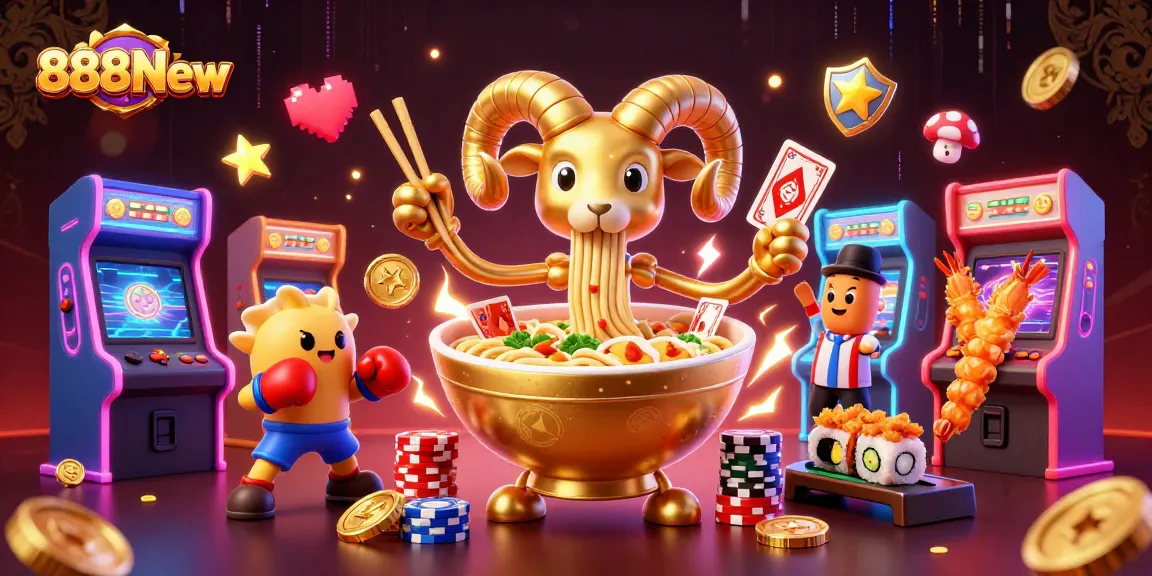 Play exciting games at 888New with vibrant characters and dynamic casino elements.