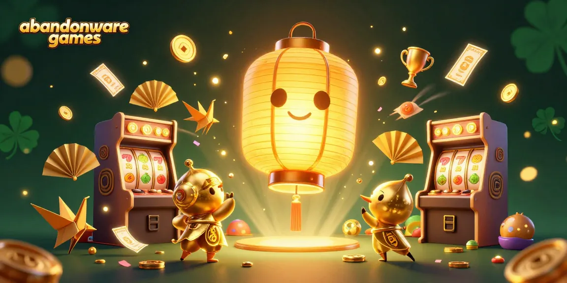 Play abandonware games amidst vintage arcade magic with glowing elements, celebrating classic gaming nostalgia.